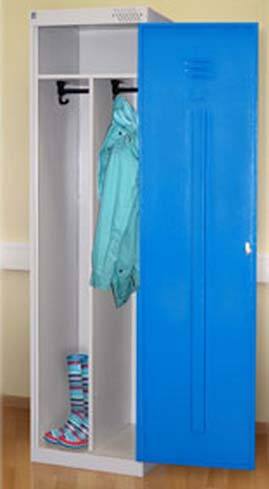 Металлический шкафчик для одежды